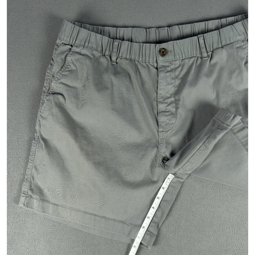 Bearbottom Shorts Mens 2XL Grey Stretch Chino Elastic Waist Minimalist Outdoor - Picture 4 of 6